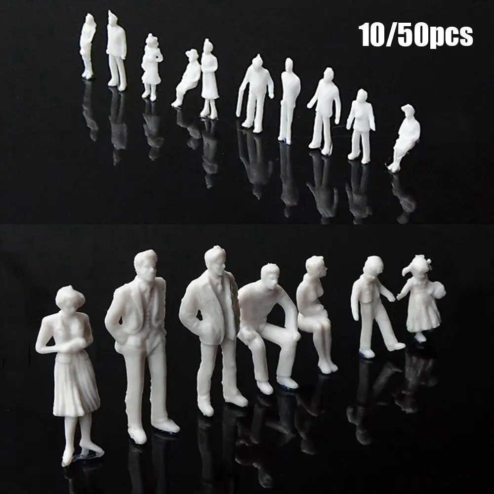 Human Scale Dollhouse Decorations Model Building Passengers Miniature Train Scenery People Figures DIY Character