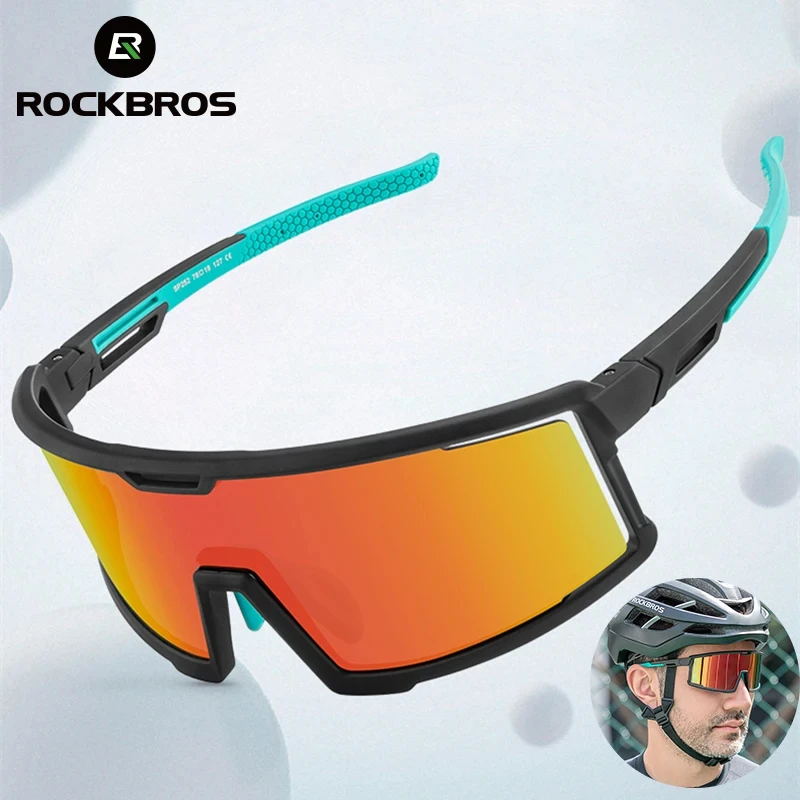 

ROCKBROS Polarized Iridescent Cycling Glasses - Anti-Sand for Men & Women Outdoor Sports, Running & Cycling Equipment