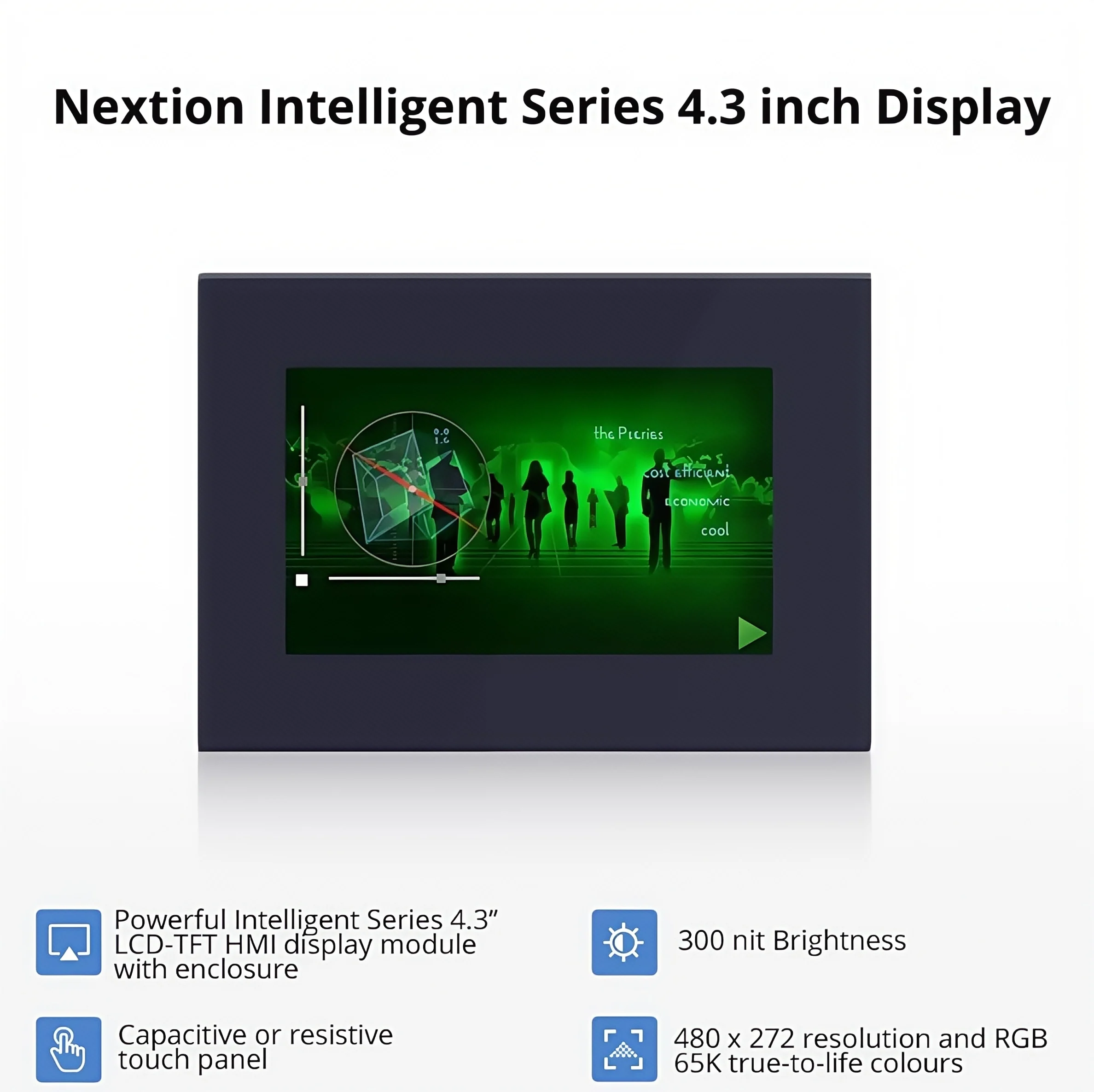 

Nextion 4,3-дюймовый HMI NX4827P043-011C-Y/NX4827P043-011R-Y