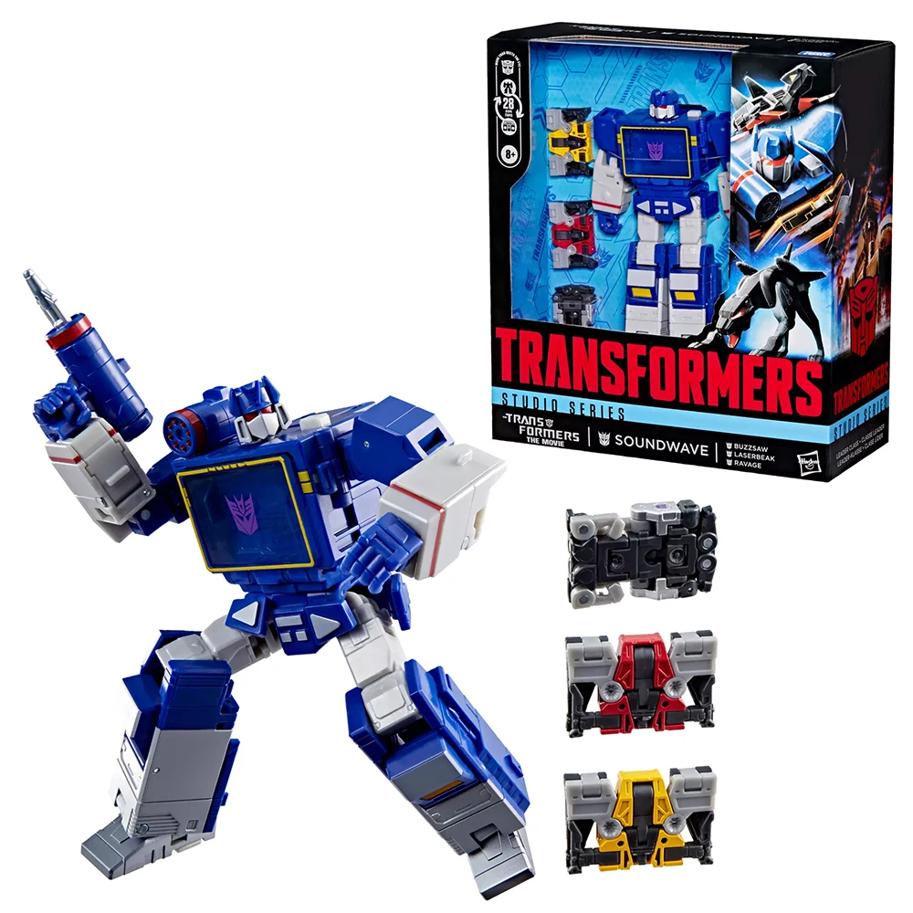 Originele NIEUWE Hasbro Transformers Studio Serie SS86 Soundwave (De Film) 16.5 cm Leader Class Action Anime Model Figuur Speelgoed