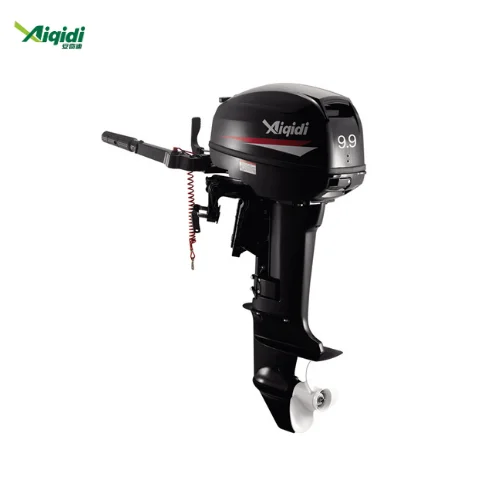 2 السكتة الدماغية 9.9HP المحركات البحرية AIQIDI نظام تبريد المياه محرك خارجي لقوارب الصيد