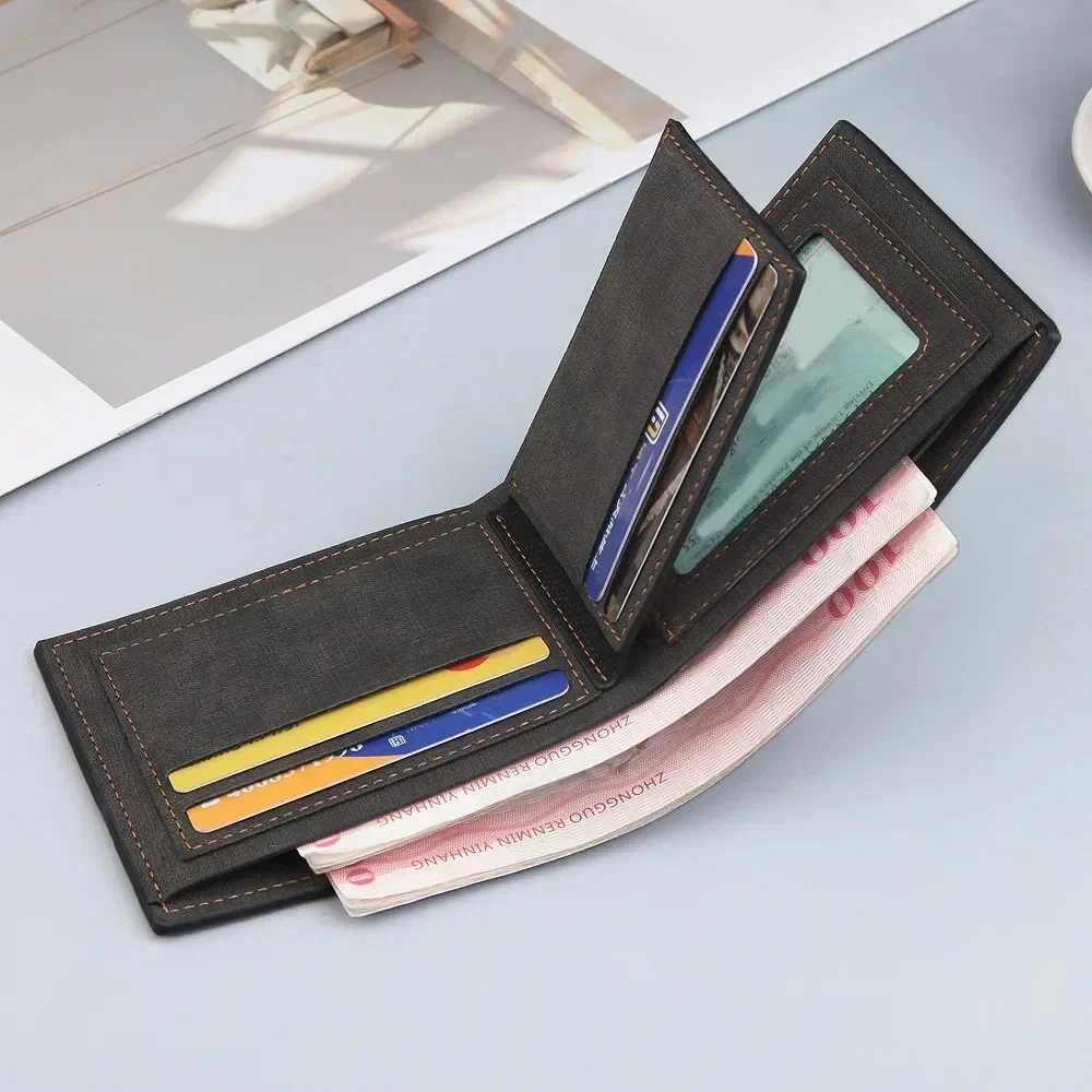 Custom Name Man Wallet Minimalist Engrave PU Leather Purse Coin Multi-functional Card Holder Personalized Festival Birthday Gift