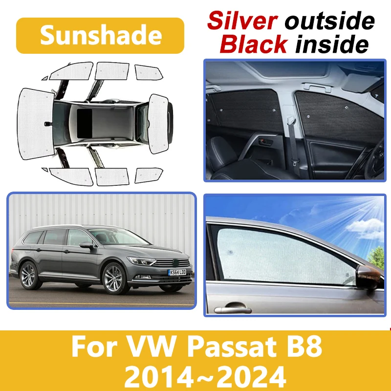 

Для Volkswagen VW Passat B8 аксессуары Estate 2014 ~ 2024 автомобильный солнцезащитный козырек на переднее окно солнцезащитный козырек на лобовое стекло теплоизоляция