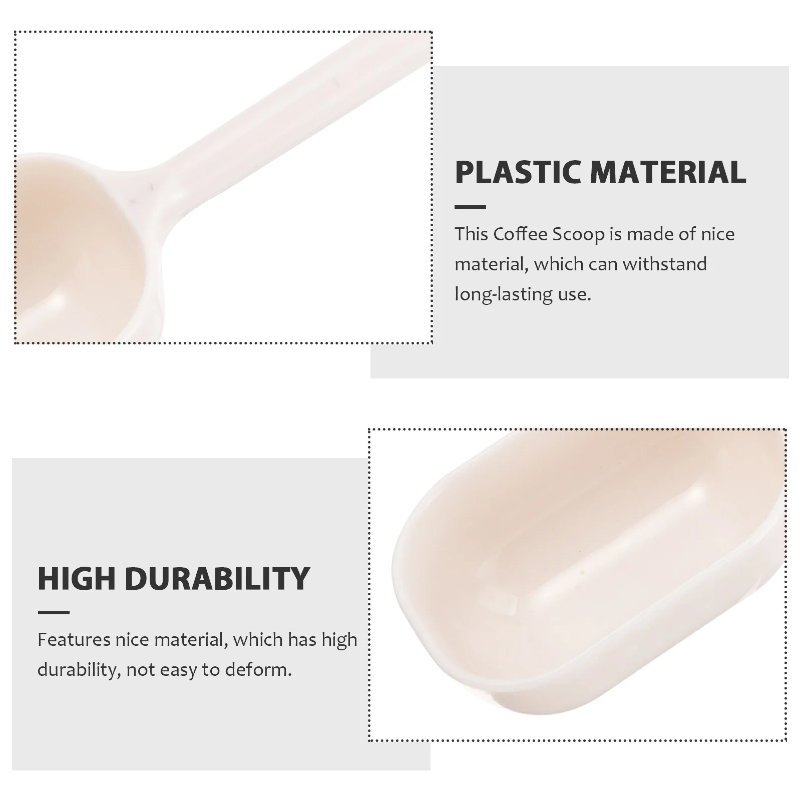 

4Pcs Coffee Black Mini Scoop for Coffee Beans Tea Seasonings Kitchen Spoons for Jars