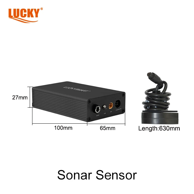 Lucky Fish Sonar LBT-1 قارب طعم ملون مقاس 3.5 بوصة مع