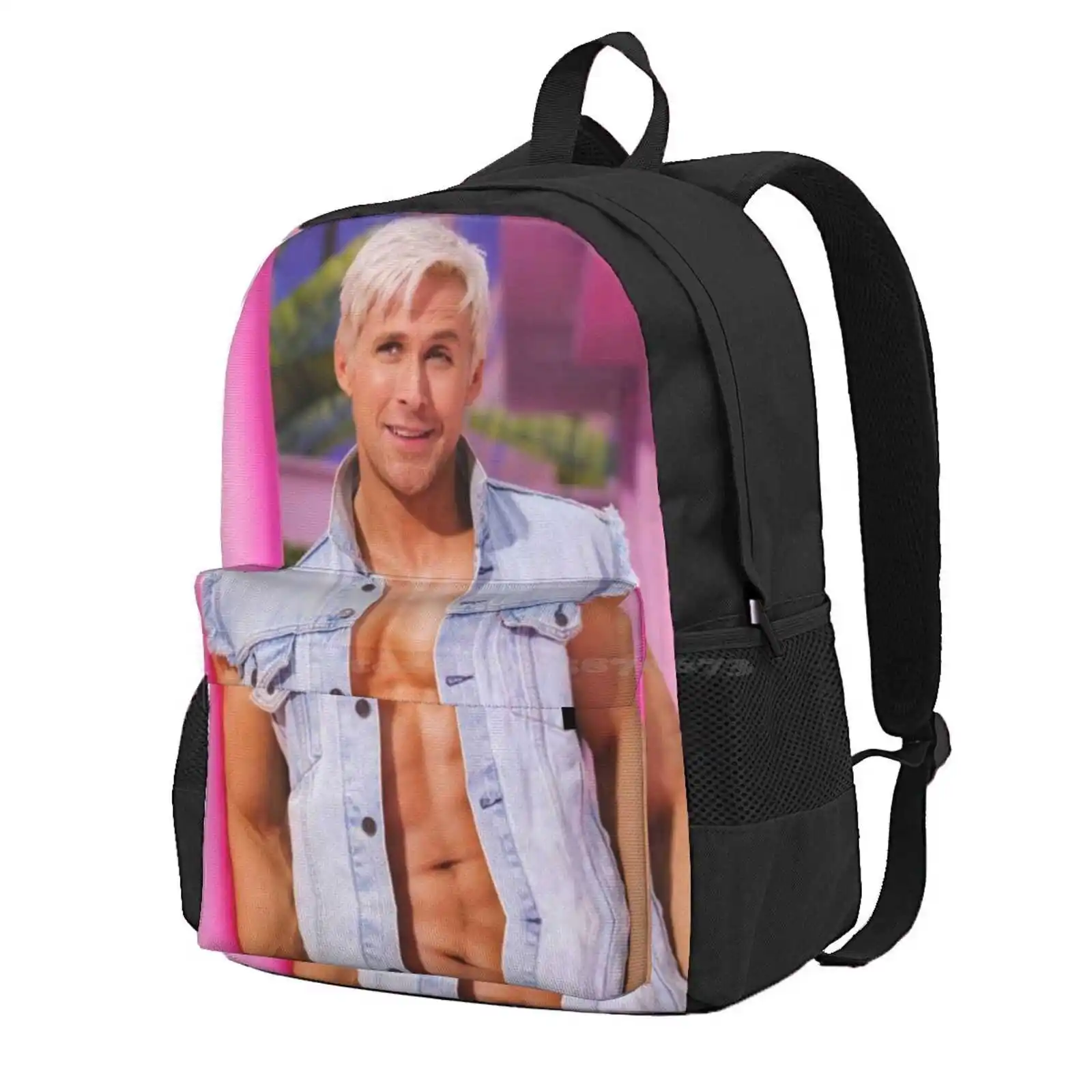 Ryan Gosling'S Ken Directed By Greta Gerwig Hot Sale Schoolbag Backpack Fashion Bags Cinematicharmony Ryangoslingasken