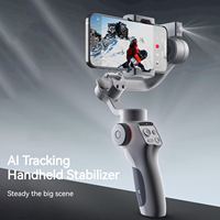 FUNSNAP Capture 5 3-Axis Stabilizer Gimbal Stabilizer with LCD Screen for Smartphone 450g for iPhone 15/14/13/12/11/X Pro Max 8