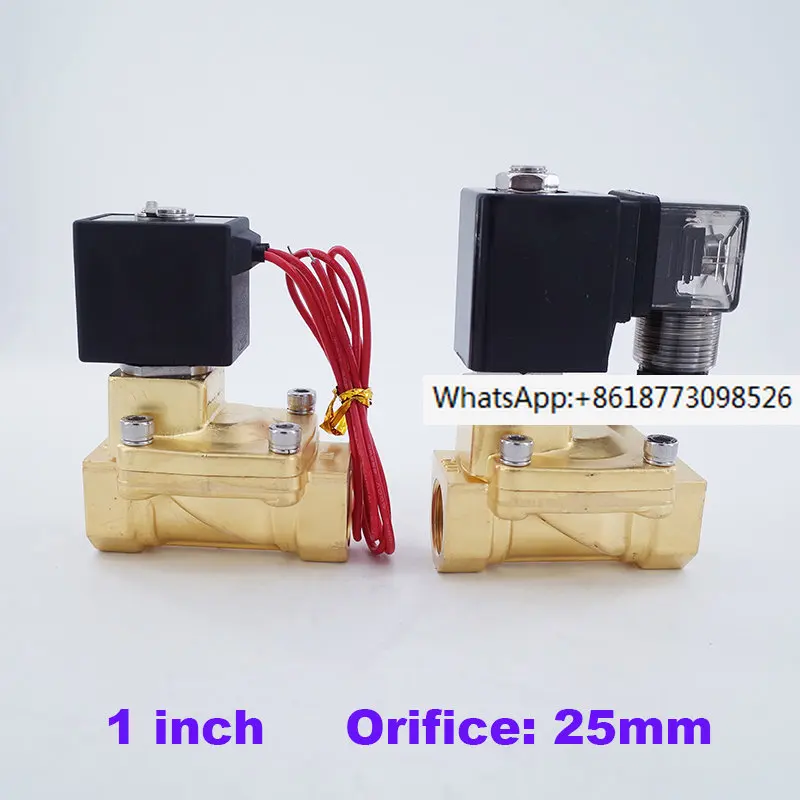 

Normally closed 2-way pilot diaphragm brass electric 12V DC 24V 220V water air solenoid valve 1 ″; BSP 25mm PX-25