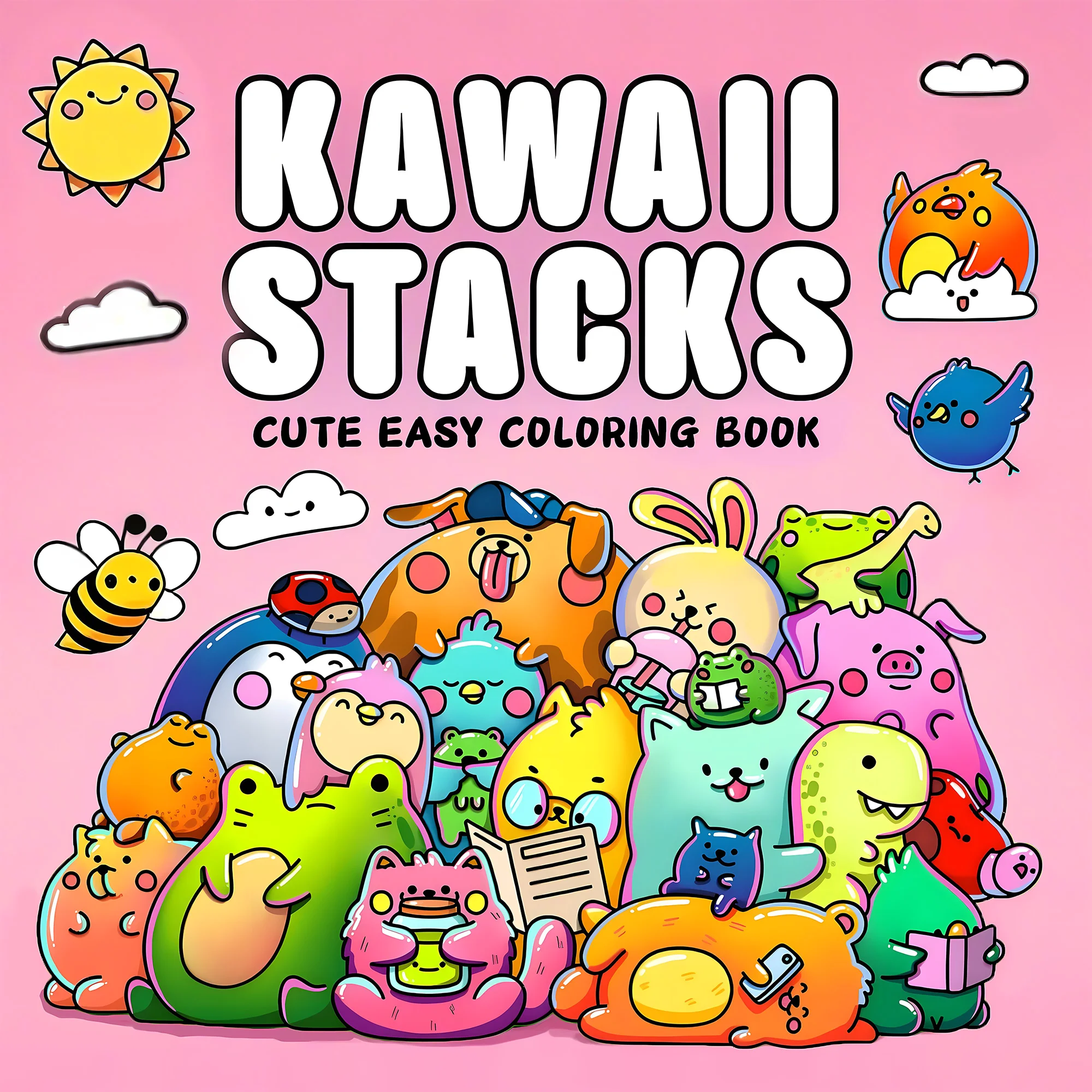 Kawaii Dolls Coloring Book: 24 Pages of High-Quality Illustrations for Stress Relief and Meditation - Perfect Picture Book Gift