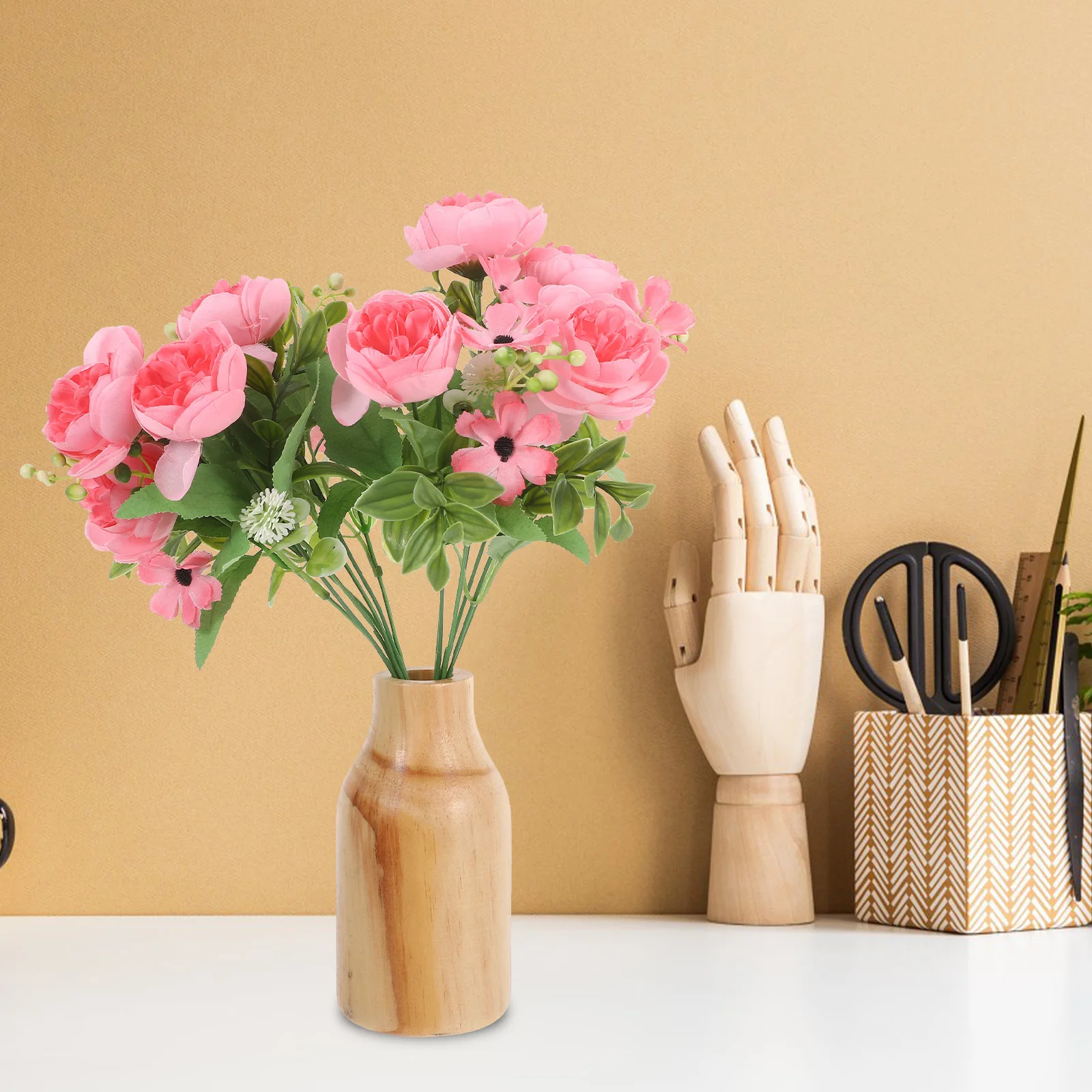 

Flower Vase Nordic Style Farmhouse Decor Minimalist Square Vases for Flowers Rustic Table Office