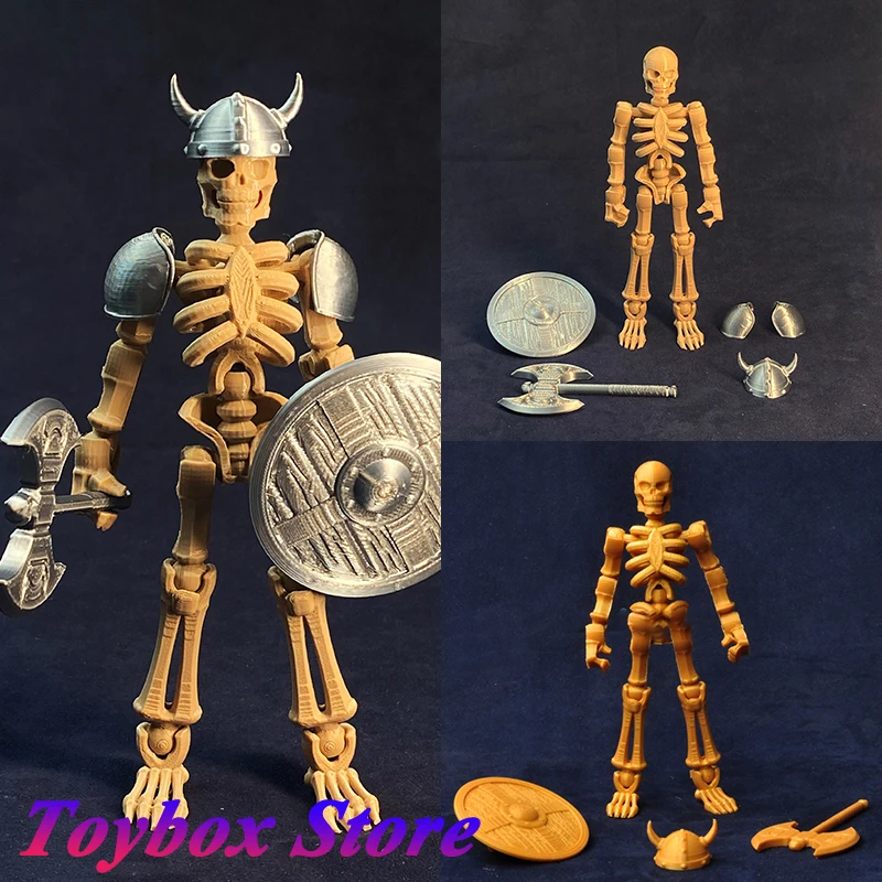 1/12 Collectible Skull Soldier Model Vking Brave Guy Sparta Skeleton Action Figure 6