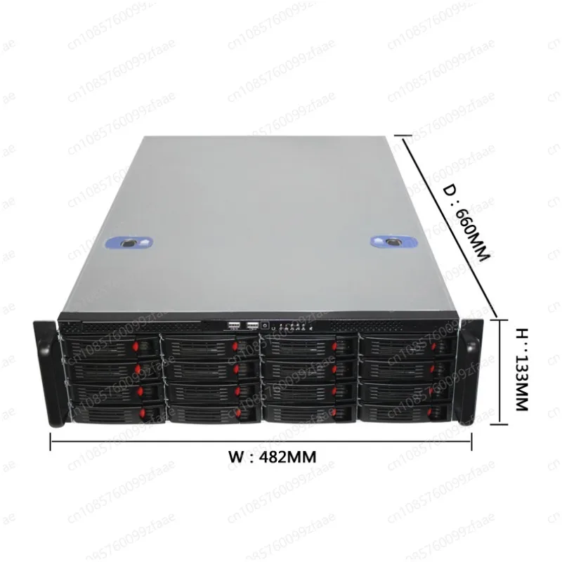 3U high density storage chassis 16 disk hot swap, support EATX dual main board