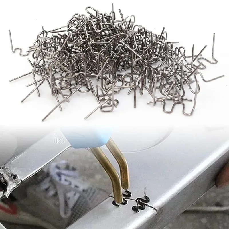 0.8mm Hot Stapler Staples for Car Bumper Plastic Welder Automotive Repair Kit Hot Stapler Welding Soldering Tools 100pcs