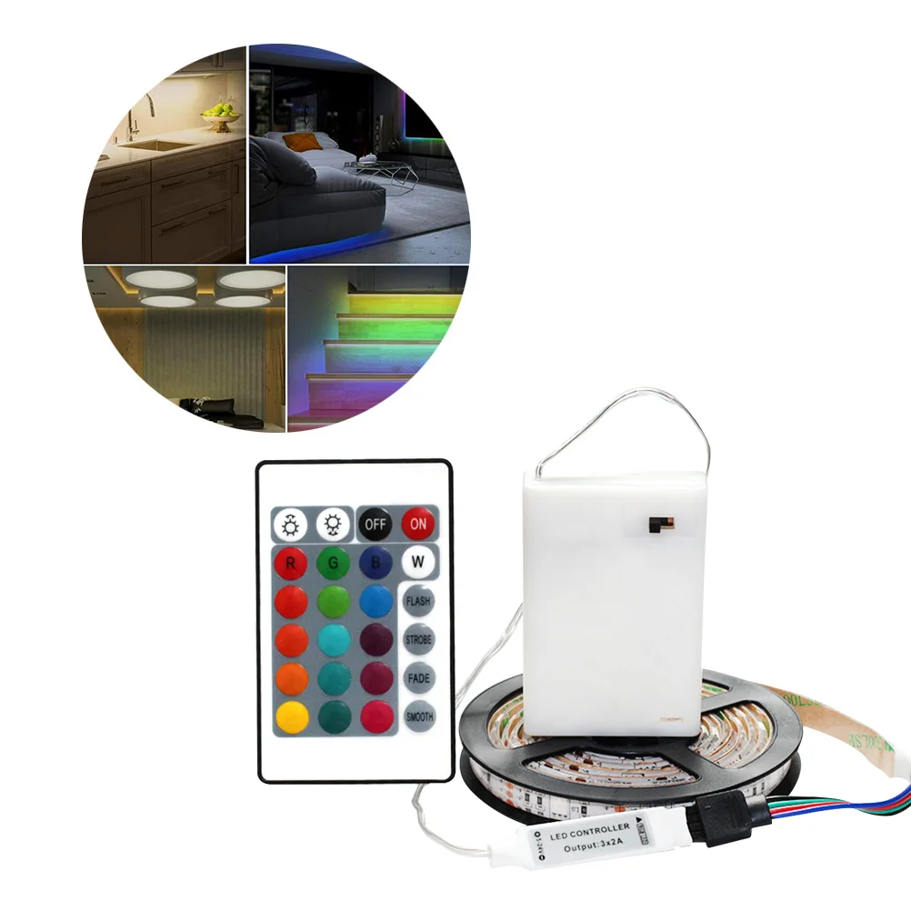 

Box LED Rope Light Flexible Waterproof Decorative Strip Light Adhesive Safe for Desk Computer Bookshelf