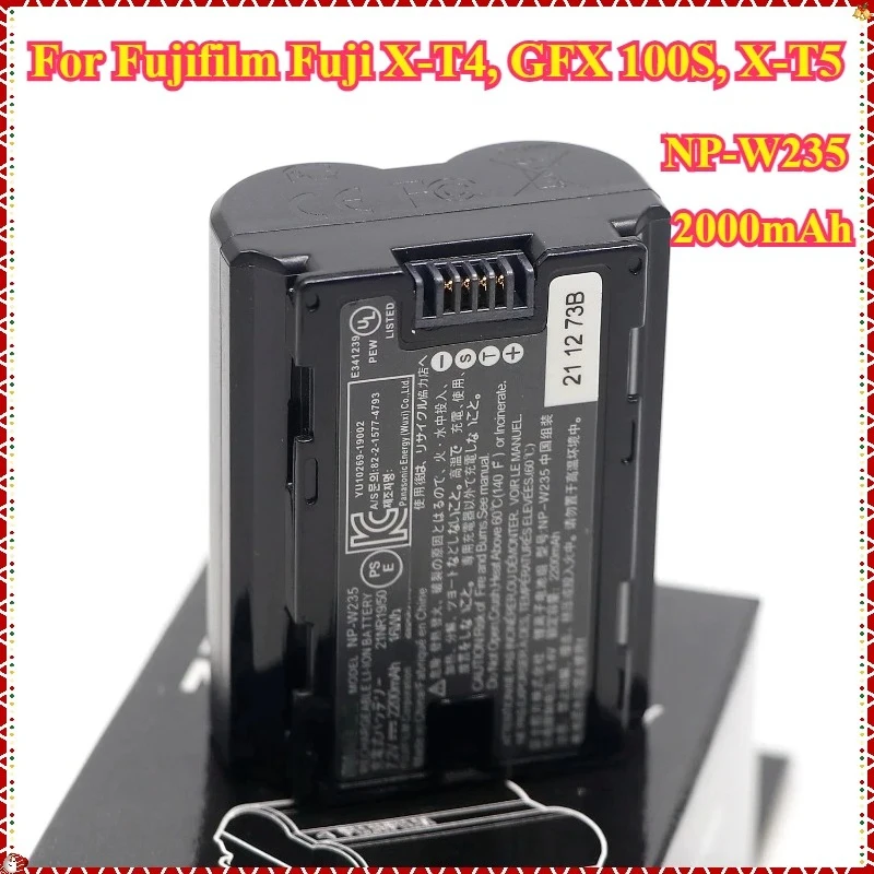 

NEW 2000mAh NP-W235 NP W235 Battery for Fujifilm Fuji X-T4, GFX 100S, X-T5, X-H2 Camera