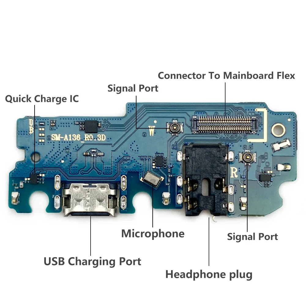 USB Charging Port Microphone Dock Connector Board Flex Cable For Samsung A13 4G 5G A136B A316 A135 A135F Repair Parts