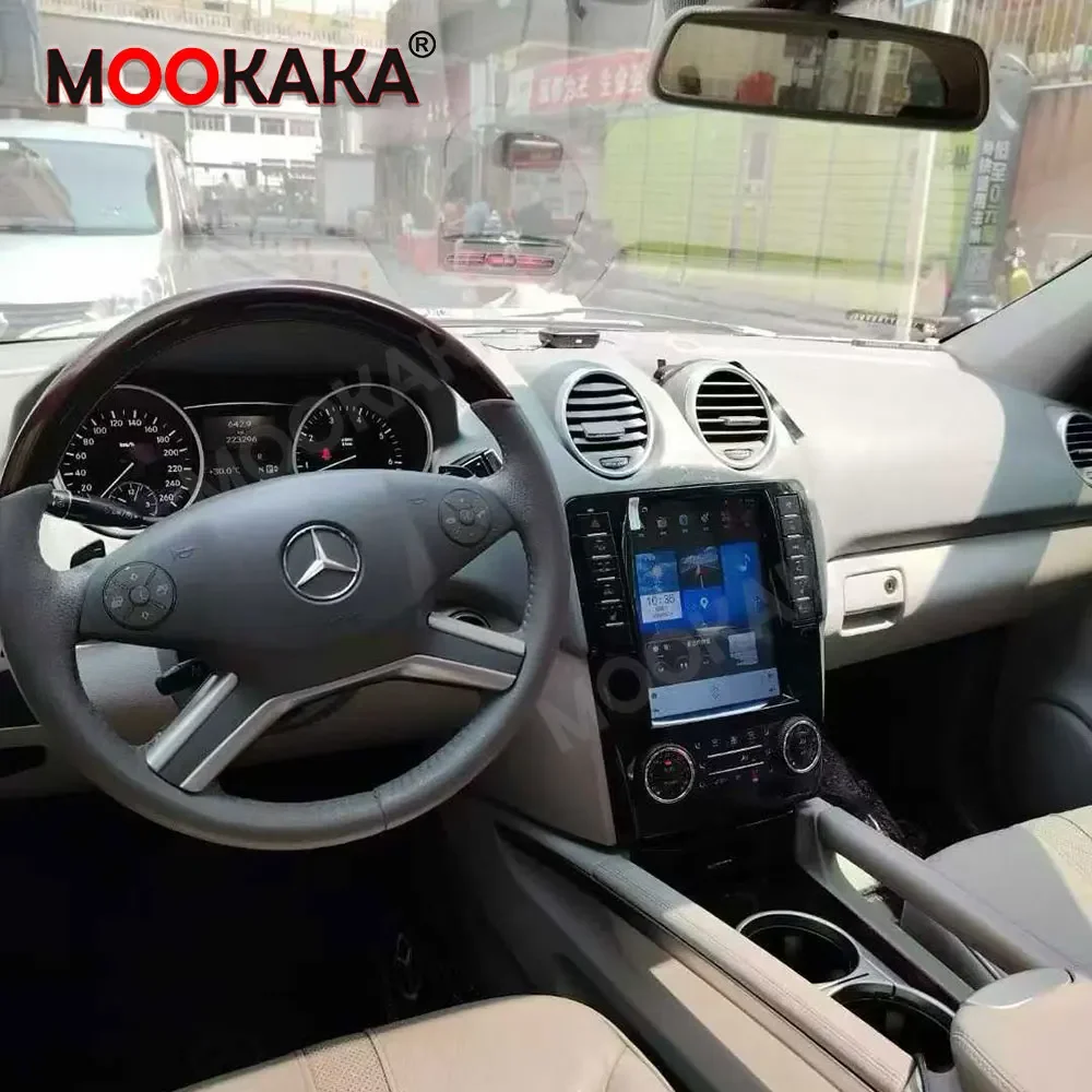 9.7 Inch Android 14 Car Radio for Mercedes Benz ML W164 2005-2011 GPS Navigation Stereo Multimedia Player Carplay TV Music