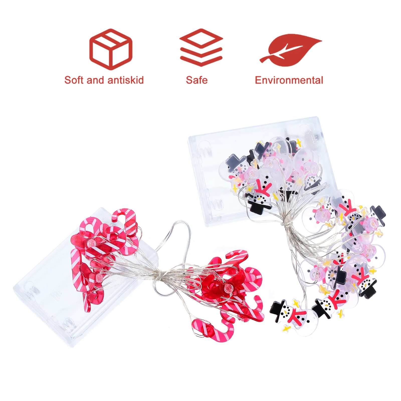 

2 Pcs Copper Wire Light String Christmas Decoration Led Lights Water Proof Plastic