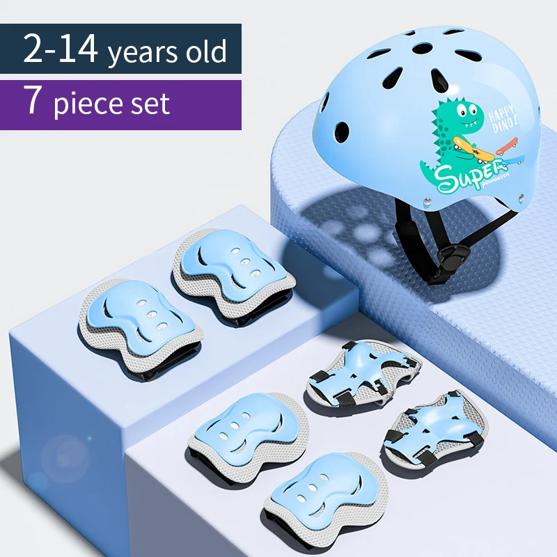 Casque de protection pour enfants, protège-genoux, coudes et mains, garçons et filles, 2 ans, 3 ans, 4 ans, 5 ans, 6 ans, 7 ans, 8 ans, 9 ans, 10 ans, 11 ans, 12 ans, 13 ans, 14 ans