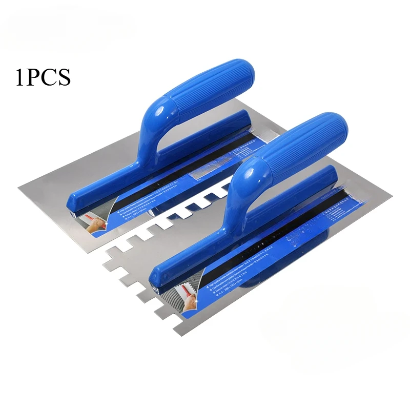 

Ceramic Tile Adhesive Thin Paste Serrated Scraper Groove Drawing Batch Square Tooth Stainless Steel Plastering Knife Tool