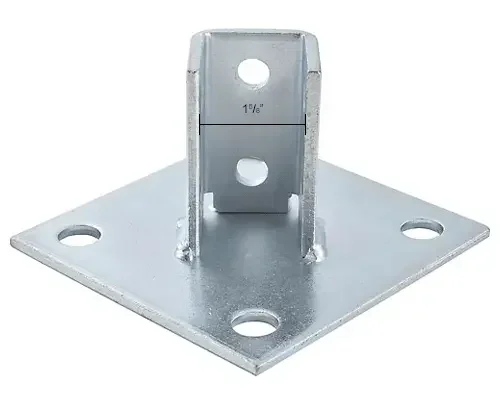 Galvanized c-shaped steel base section bracket seismic base