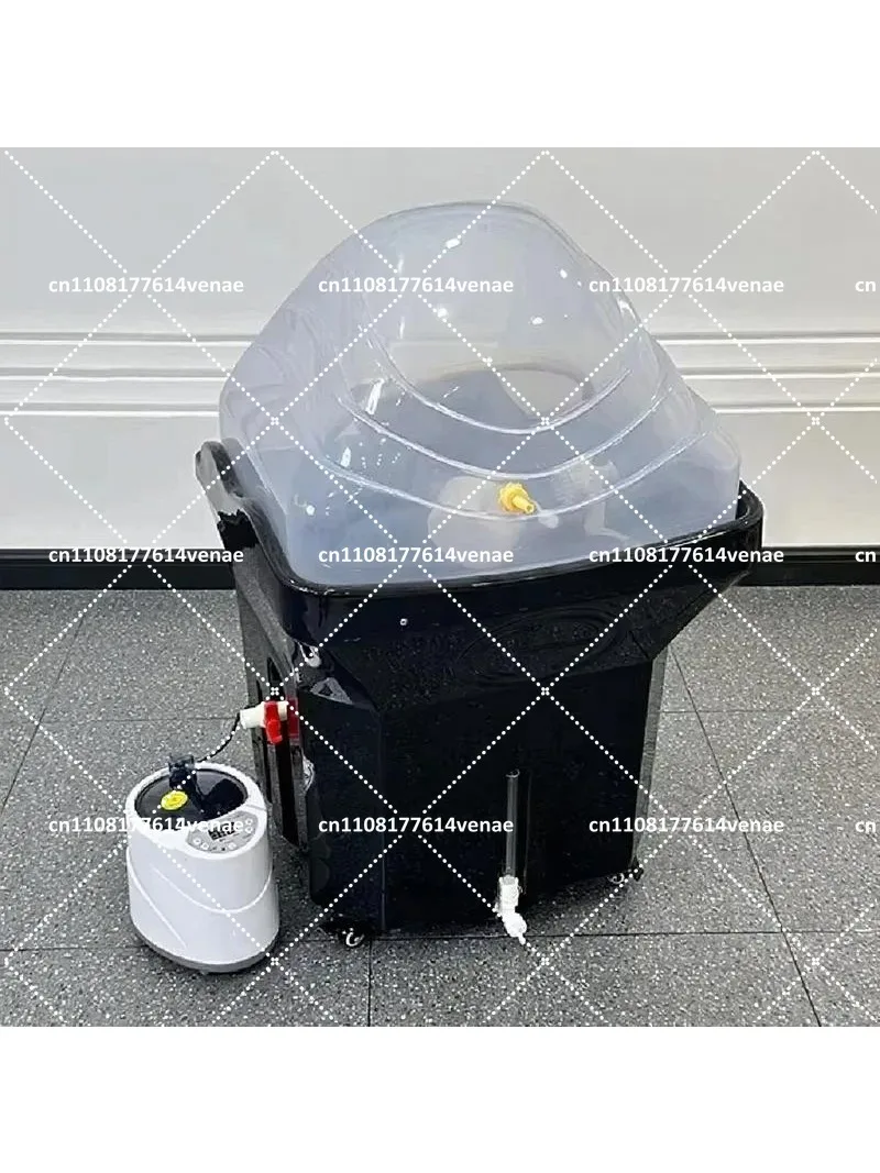 Portable Head Spa Bed Shampoo Basin with Removable Washbasin and Water Tank
