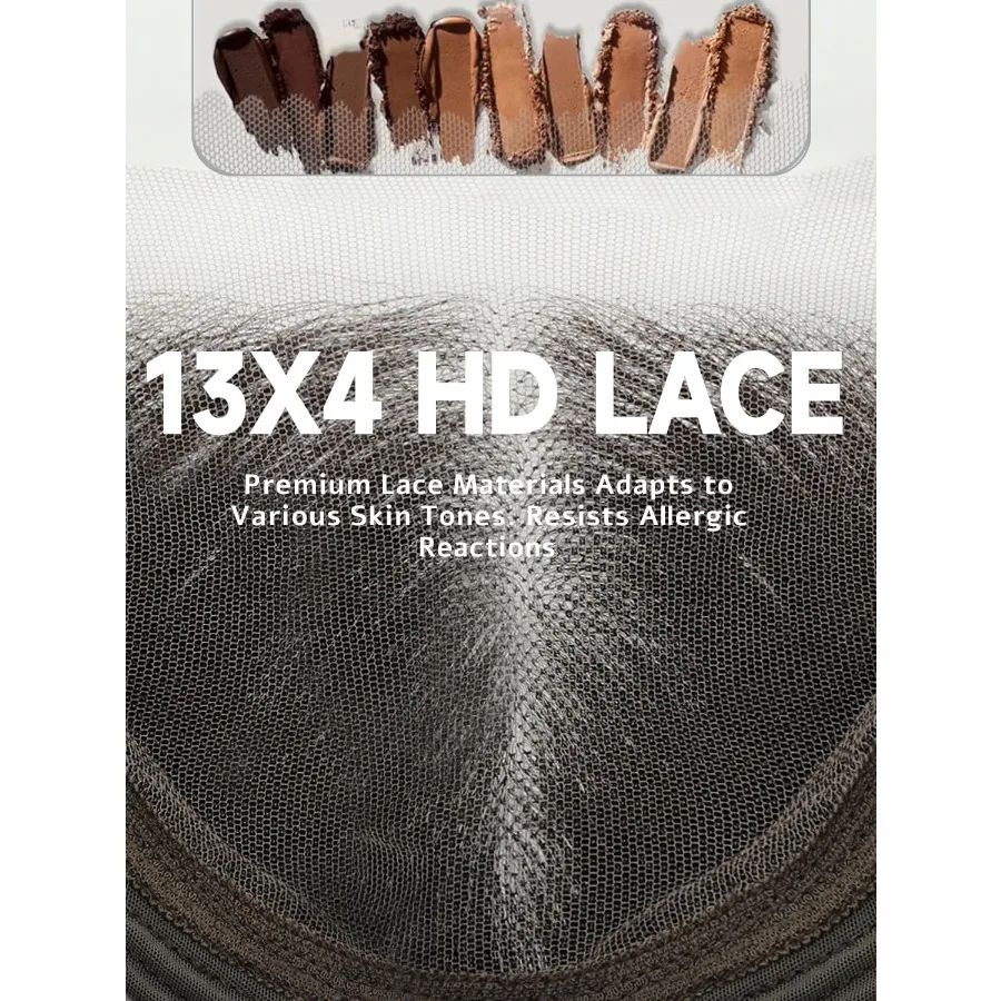 الشوكولاته براون الدانتيل شعر مستعار أمامي غلويليس الباروكات قبل قطعها للمبتدئين 13x4 HD الاصطناعية الدانتيل شعر مستعار أمامي للنساء البني الطبقات #2