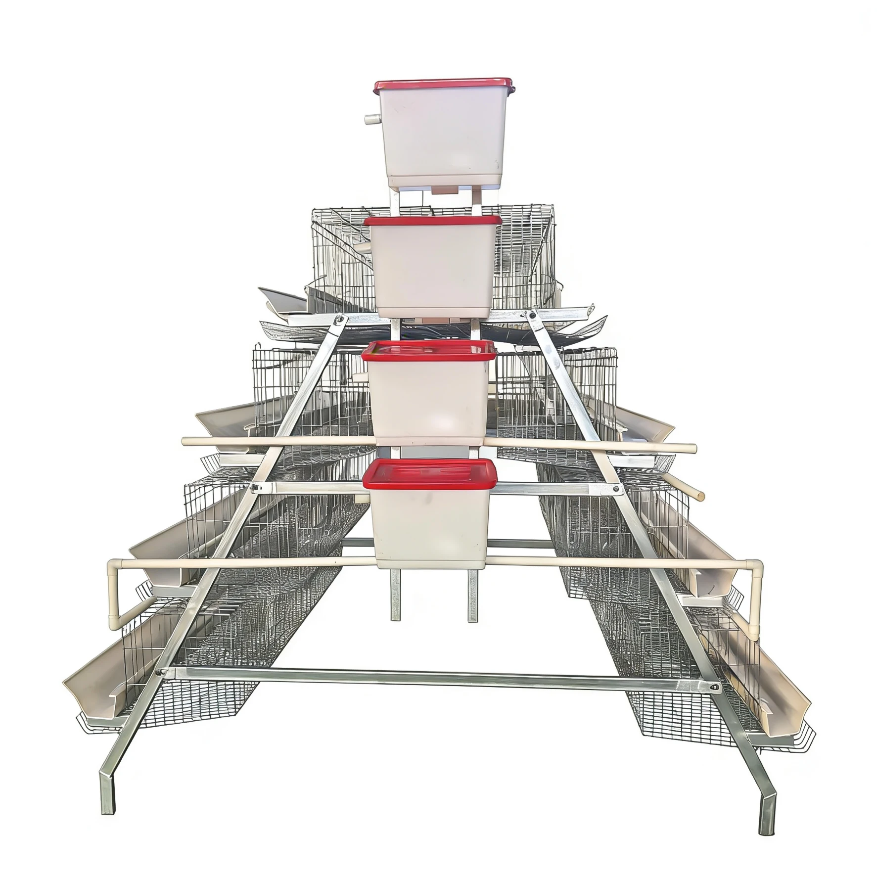 Fully Automated Hot-dip Galvanized Modern Poultry Equipment A-type Layer Cages