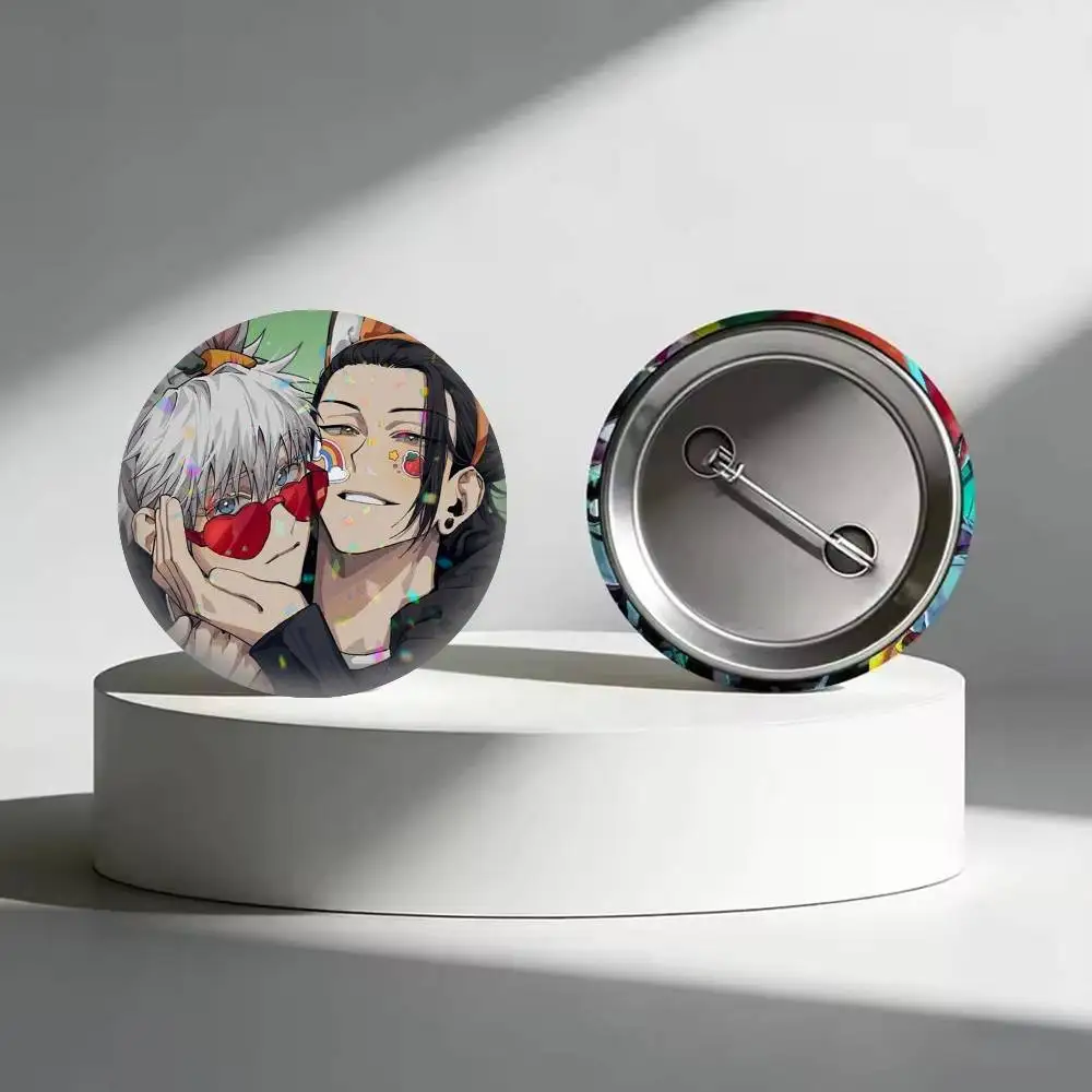 Cartoon Geto Suguru Jujutsu  25mm 32mm 44mm 58mm 75mm Brooches Badges Pins for Accessories Gift