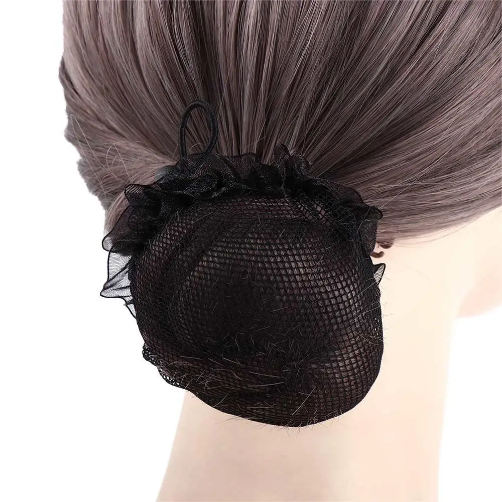 For Women Elegant Hollow Hairbands Adjustable Elastic Hair Holder Ballet Bun Hair Nets Ponytail Holder Girls Drawstring Snoods