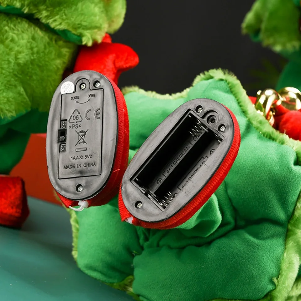 Christmas Tree That Can Dance And Sing Electric Plush Funny Toys Electric Blowing Saxophone Santa Dancing Xmas Gifts For Kids