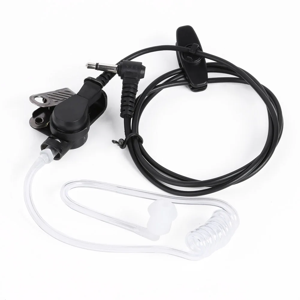 Tubo acústico transparente con enchufe de 3,5mm, Conector Mono, Compatible con walkie-talkie, auriculares de tubo de aire y sonido
