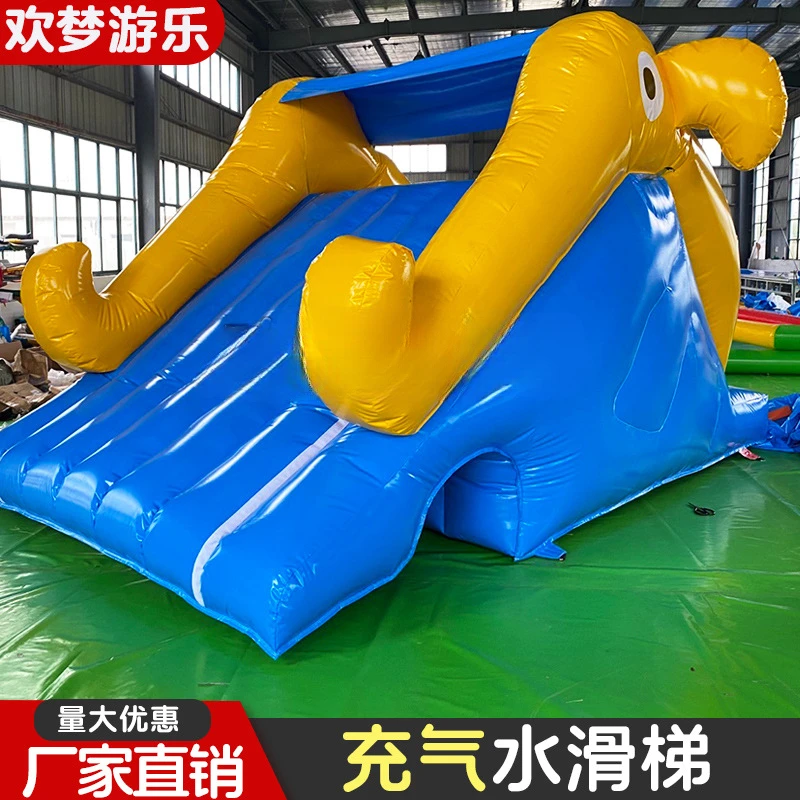 2024 Inflatable Baby Elephant Slide Octopus Cartoon Shape Trampoline Slide Combination Castle Outdoor Water Park,customized