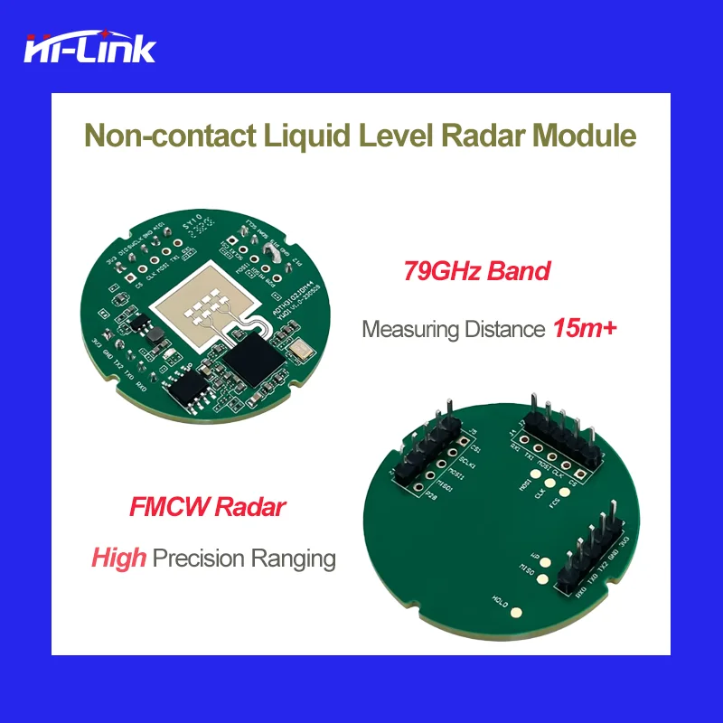 79GHz Millimeter Wave Radar Module Non-contact Liquid Level Sensor High-precision Water Tank Level Detector HLK-LD8001 HLK-8001B