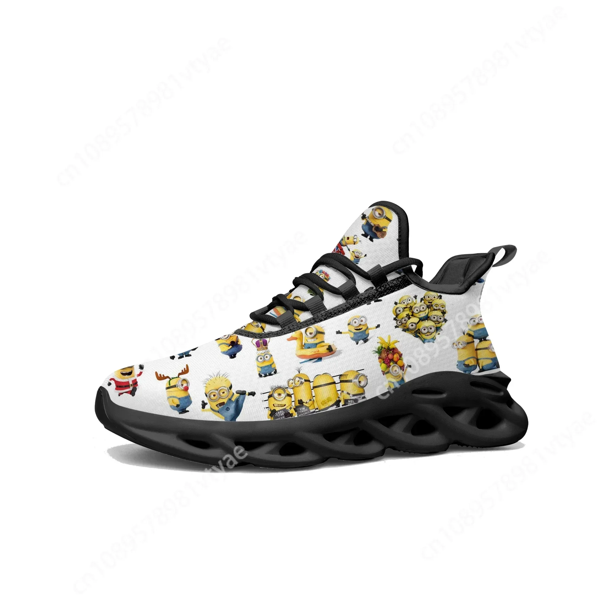 Kevin Stewart Bob Flats Sneakers Little Yellow Man Cartoon Men Women Sports Running Shoes High Quality Tailor Made Lace Up Shoes