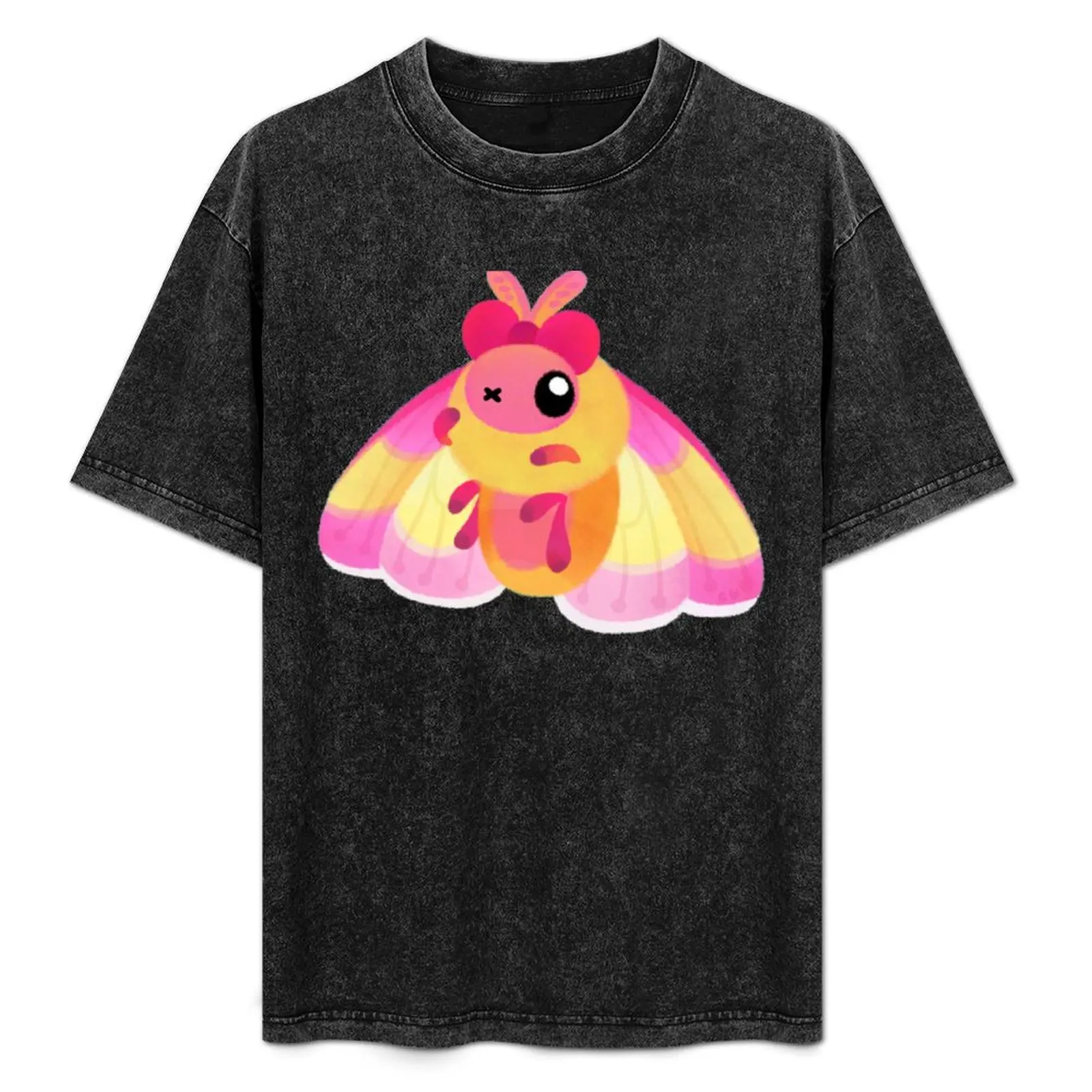 

Rosy Maple Moth T-Shirt Basic Solid Color Short Sleeve Cotton Top