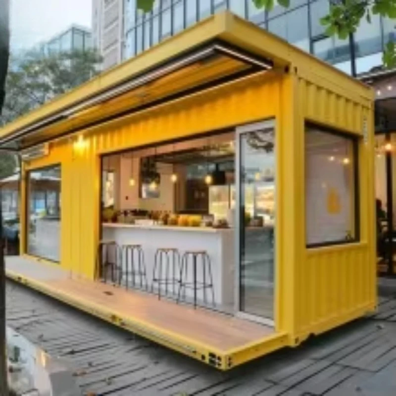 Expandable Sale Mobile Shop 10ft 20ft Pop up Contemporary Container Bar and Coffee Shop Modular Movable Convenience Store House