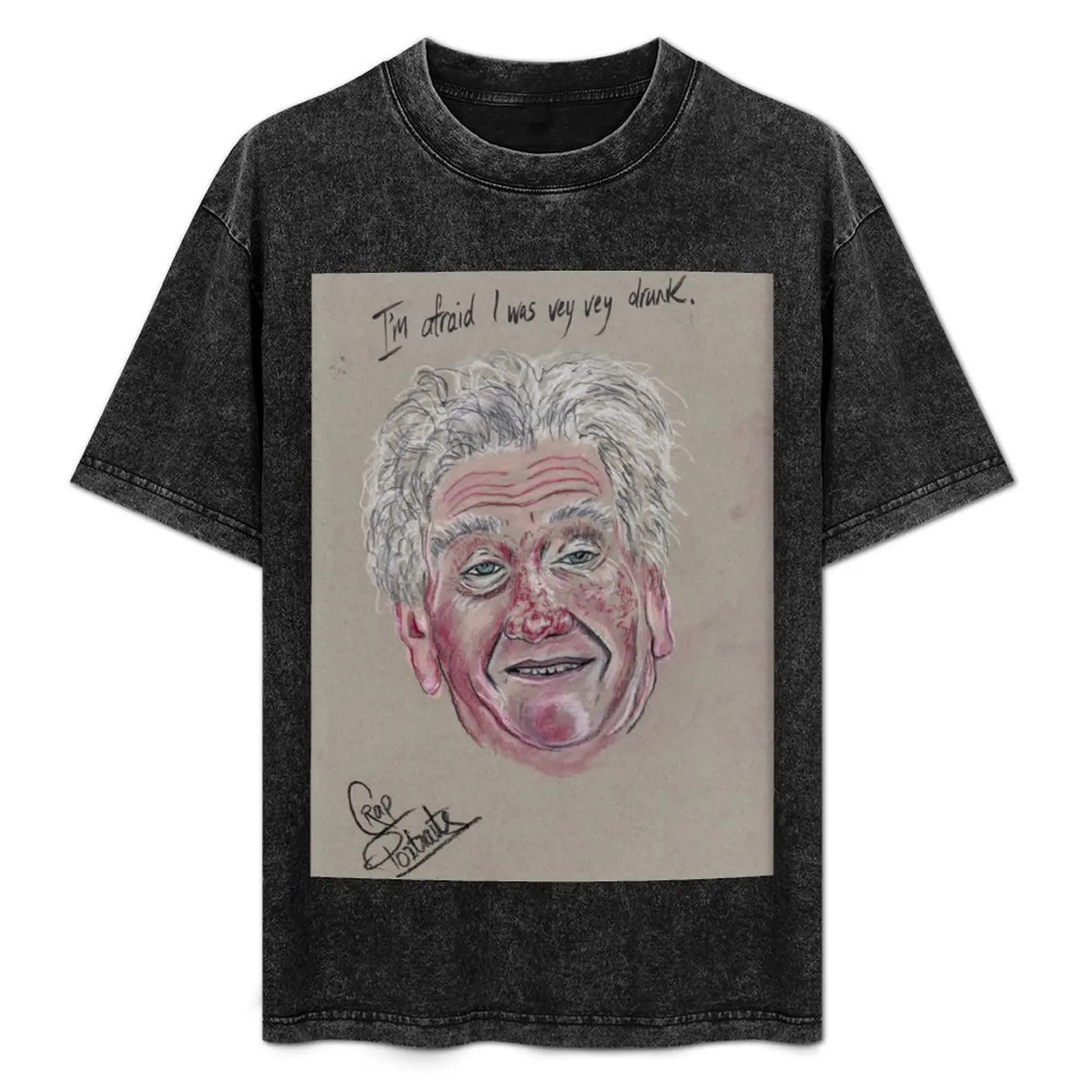 

I'm afraid I was Vey Vey Drunk T-Shirt Urban Casual Loose Fit Tee