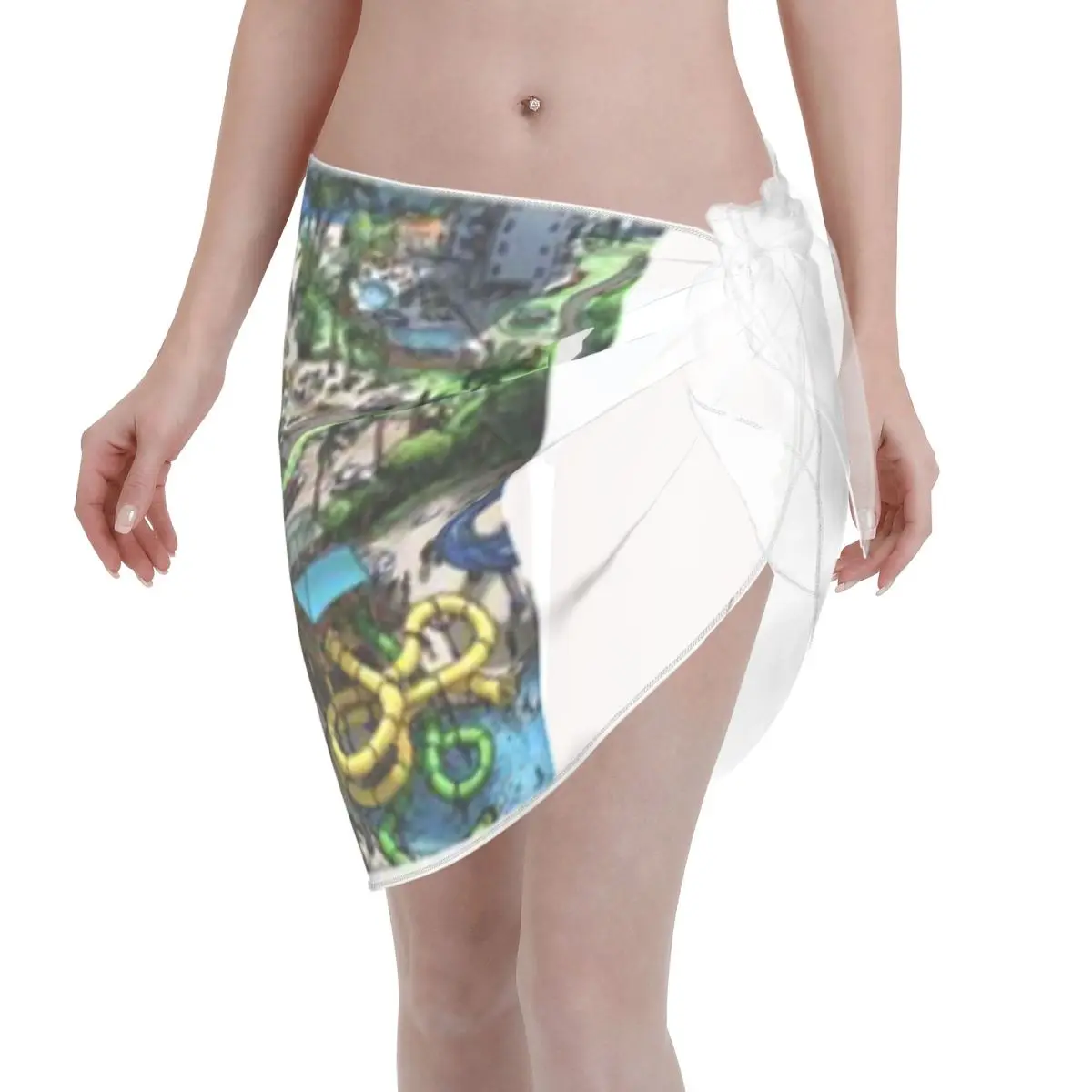 Promotion Tropical Vacation Women's Beach Wrap SkirtSeaside Fishing Rest Wear Cover Up Sarong