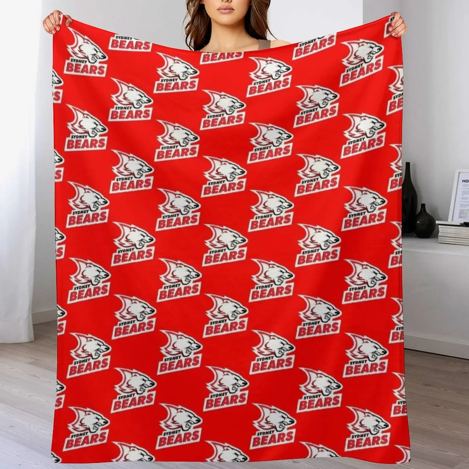 

sydney bears Throw Blanket Men's Soft Warm Throw Blanket for Couch