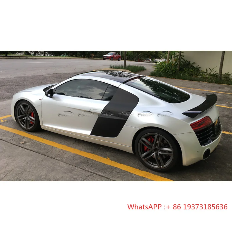 GT Style Carbon Fiber Rear Trunk Lip Wing Spoiler for Audi R8 V8 V10 2007-2016