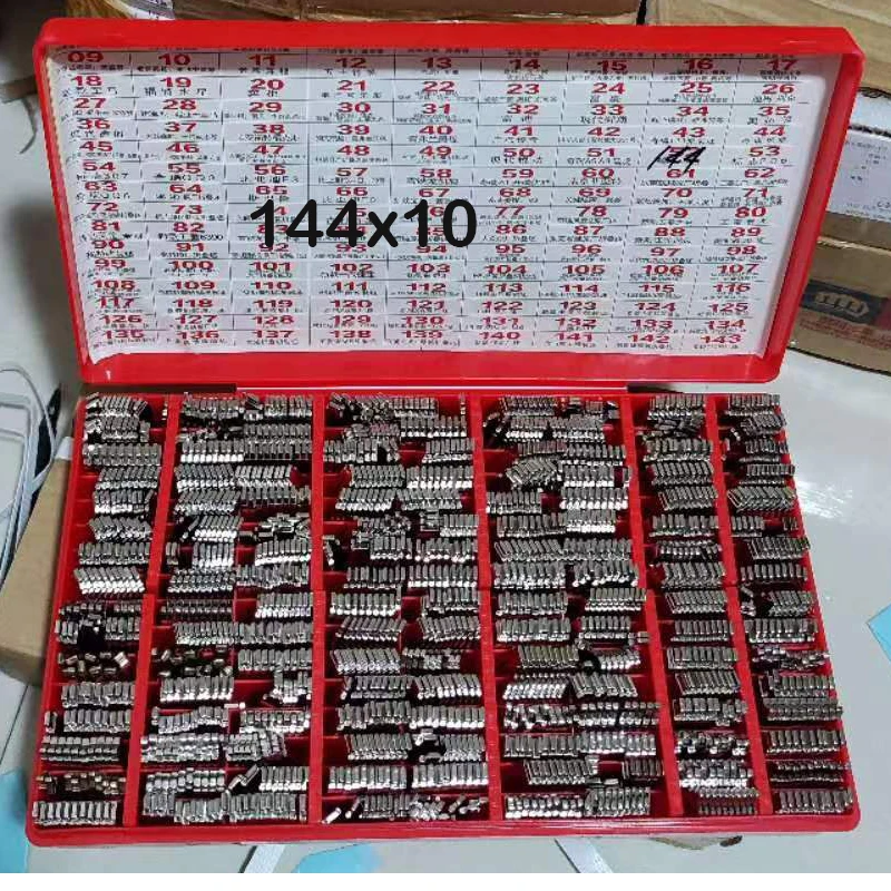 1440PCS 144 Models Uncut Flip Car Key Blank Blades Kit For KEYDIY KD Xhorse VVDI JMD Folding Remote Key Locksmith Hand Tool