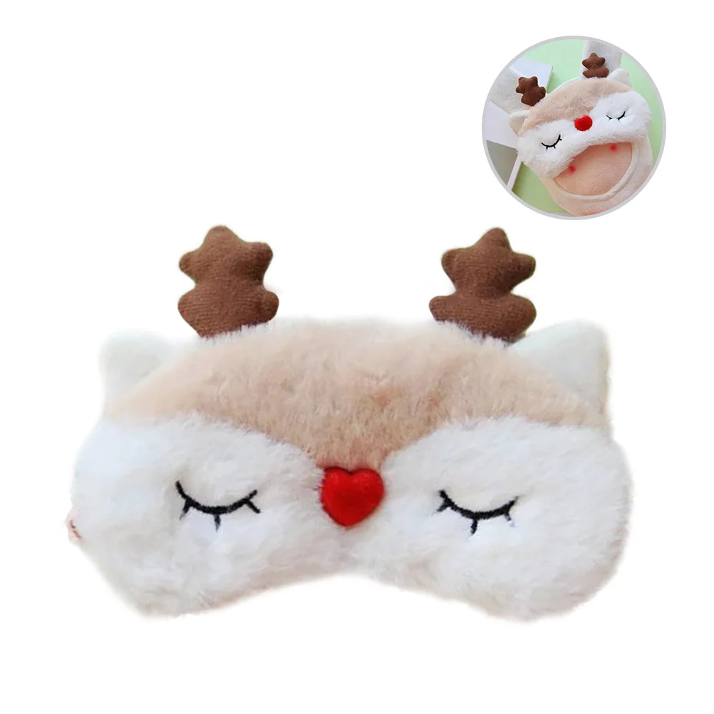 

Elk Blindfold Sleeping Eye Patch Mask Three-dimensional Eyeshade Cartoon Eyemask