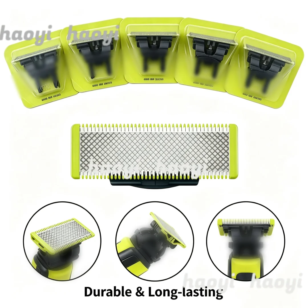 Compatible con los modelos de afeitadora Philips QP2520, QP2630, QP6510, QP6523 y el combo removedor de vello nasal de cabezal pequeño.