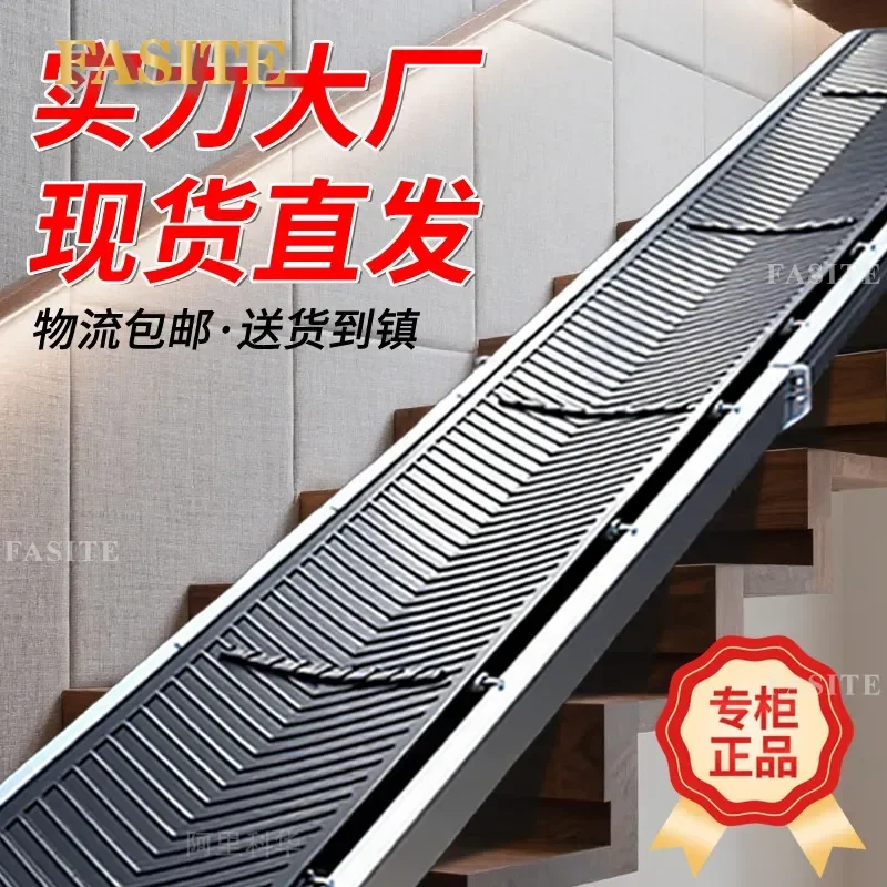 For Bagged Melon Seeds Small Conveyor Belt Liftable Mobile Stair Climbing Conveying Tool Portable Heavy Duty Warehouse