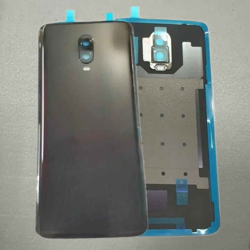 Szklana tylna obudowa, klapka baterii, etui z obiektywem aparatu do naprawy/wymiany telefonu Oneplus 6T