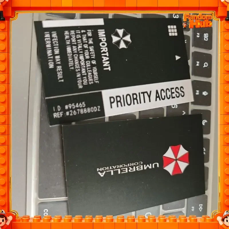 وصول جديد الشر المقيم المظلة شركة بطاقة الوصول بطاقة الهوية بطاقة الهوية الفيلم تأثيري الدعامة نموذج تحصيل الديكور لعبة هدية #4