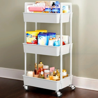 Classic Multi-Layer Trolley Rack Kitchen Floor Bedroom Baby Snacks Mobile Bathroom Bathroom Storage Storage Rack