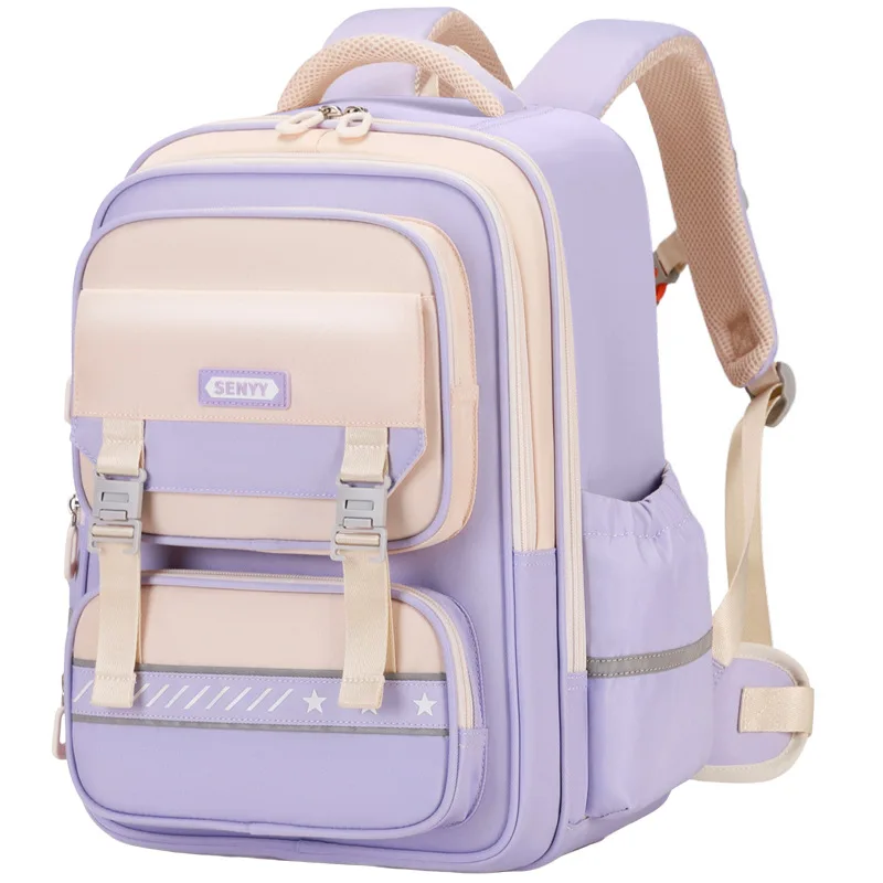 

Детский школьный рюкзак для учащихся начальной школы, водонепроницаемая сумка большой емкости с несколькими отделениями для мальчиков и девочек, сумка для книг для начальной школы