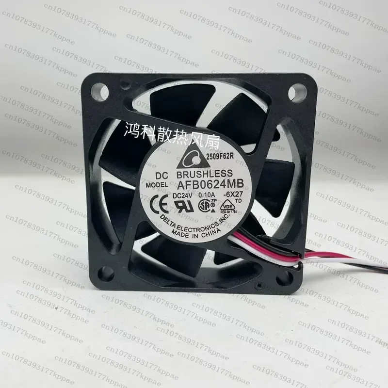 1PCS for Delta AFB0624MB 6cm Cooling Fan 6015 24V 0.10A for Yaskawa Variable Frequency Driver